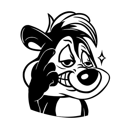 Jefe the Skunk gestures Think!!!